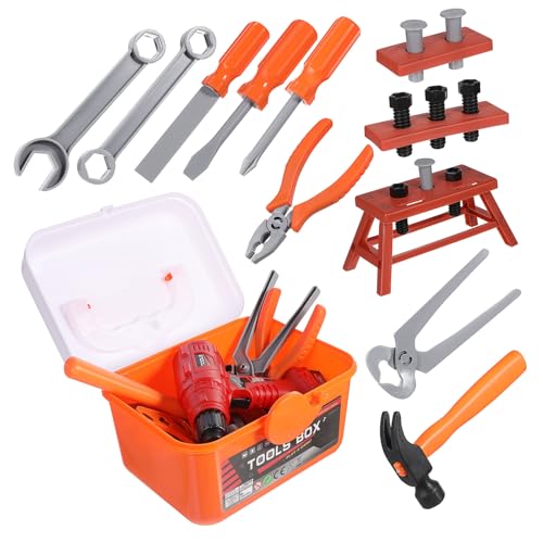 ORFOFE Teiliges Werkzeugset mit Elektrischem Bohrer Robuster Realistischem Design Sicherem Leichtem Material Pädagogisches für Jungen Ab Jahren ORFOFE Teiliges Werkzeugset mit Elektrischem Bohrer Robuster Realistischem Design Sicherem Leichtem Material Pädagogisches für Jungen Ab Jahren von ORFOFE