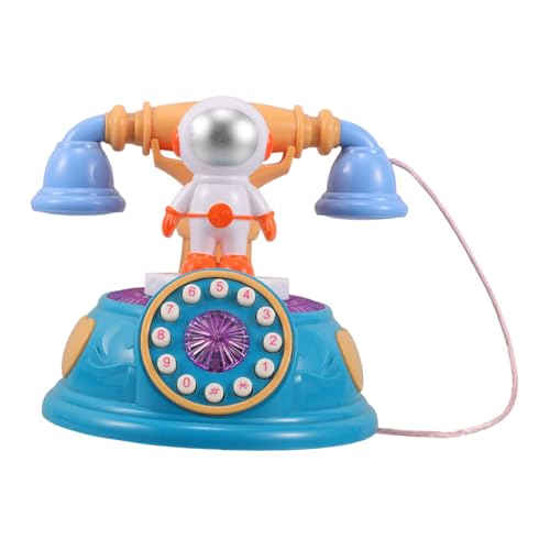 ORFOFE Telefonspielzeug Astronauten Thema mit Licht und Musik Retro Telefon Lernspielzeug für Zuhause und Kindergarten Interaktives Rollenspiel zur Sensorischen ORFOFE Telefonspielzeug Astronauten Thema mit Licht und Musik Retro Telefon Lernspielzeug für Zuhause und Kindergarten Interaktives Rollenspiel zur Sensorischen von ORFOFE