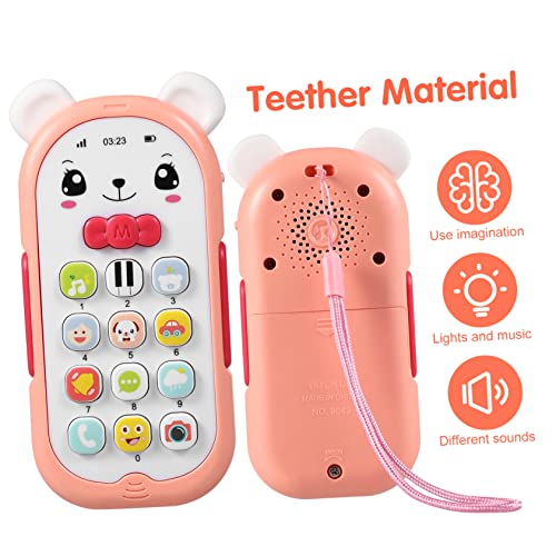 ORFOFE Telefonspielzeug Kreatives Handyspielzeug mit Musik und Licht für Kleinkinder Fördert Frühes Lernen und Kognitive Entwicklung Cartoon Design Hellrosa für Jungen ORFOFE Telefonspielzeug Kreatives Handyspielzeug mit Musik und Licht für Kleinkinder Fördert Frühes Lernen und Kognitive Entwicklung Cartoon Design Hellrosa für Jungen von ORFOFE