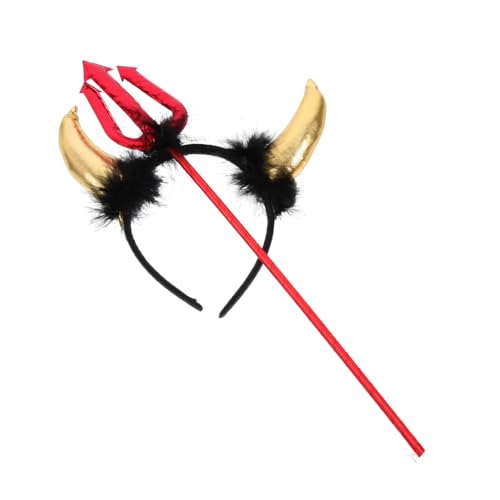 ORFOFE Teufel Hörner Haarreif Teilig Goldener Halloween Cosplay Stirnband Teufelskostüm Zubehör für Fasching Karneval Party ORFOFE Teufel Hörner Haarreif Teilig Goldener Halloween Cosplay Stirnband Teufelskostüm Zubehör für Fasching Karneval Party von ORFOFE