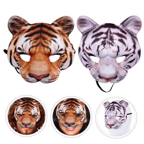 ORFOFE Tierische Tiger Maske aus Leichtem Eva-material Unisex Geruchsfrei und Sicher für Halloween Karneval Cosplay und Faschingskostüme für Jung und Alt ORFOFE Tierische Tiger Maske aus Leichtem Eva-material Unisex Geruchsfrei und Sicher für Halloween Karneval Cosplay und Faschingskostüme für Jung und Alt von ORFOFE
