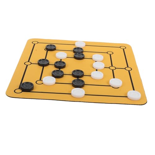 ORFOFE Tragbares Neun Männer Morris Brettspiel Familienparty Schachspiel Kompaktes Tischspiel Für Zuhause Und Unterwegs von ORFOFE