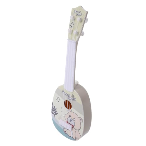 ORFOFE Ukulele Gitarrenmodell für Anfänger Realistische Simulation Bärchenförmig Pädagogisches Musikspielzeug für Kleinkinder und Vorschulkinder von ORFOFE