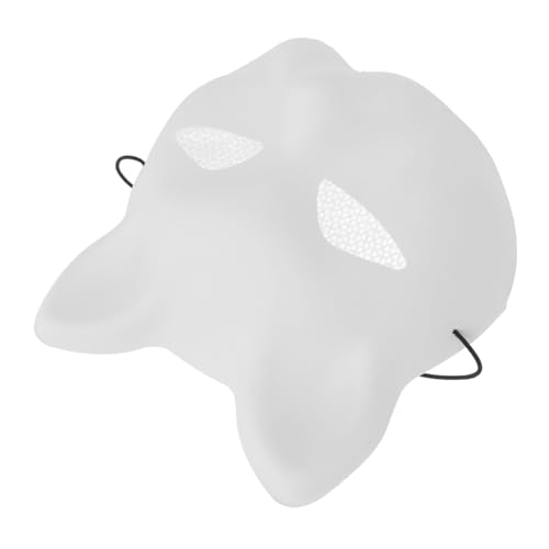 ORFOFE Unbemalte Bemalbare Katzen-gesichtsmaske aus Kunststoff DIY Party-maske für Karneval Kostüm und Halloween Atmungsaktiv Leichte Masquerade-maske für Kreative Cosplay-anlässe von ORFOFE