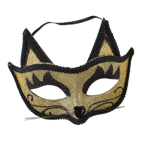 ORFOFE Venezianische Katzenmaske Goldfarben Kostüm Requisite Masquerade Maskerade Karneval Halloween Party Cosplay Accessoire ORFOFE Venezianische Katzenmaske Goldfarben Kostüm Requisite Masquerade Maskerade Karneval Halloween Party Cosplay Accessoire von ORFOFE