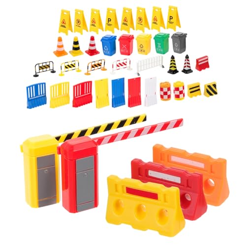 ORFOFE Verkehrszeichen Modellspielzeug aus Kunststoff Pädagogisches Lernspielzeug zur Verkehrssicherheit und Straßensimulation für Kleinkinder und Vorschulkinder von ORFOFE