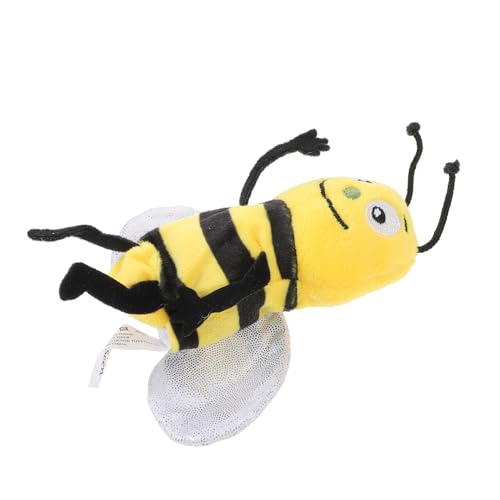 ORFOFE Weiche Honigbienen Handpuppe Kuscheliges Plüsch Bienen für Fingerpuppe Lernspielzeug für Interaktives Puppentheater und Rollenspiele von ORFOFE
