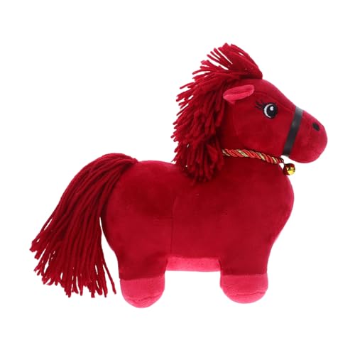 ORFOFE Weiches Plüschpferd Rotes Stofftier Pferde Doll Kuscheltier Chinesisches Tierkreiszeichen Jahr des Pferdes Neujahr Dekoration und Party ORFOFE Weiches Plüschpferd Rotes Stofftier Pferde Doll Kuscheltier Chinesisches Tierkreiszeichen Jahr des Pferdes Neujahr Dekoration und Party von ORFOFE