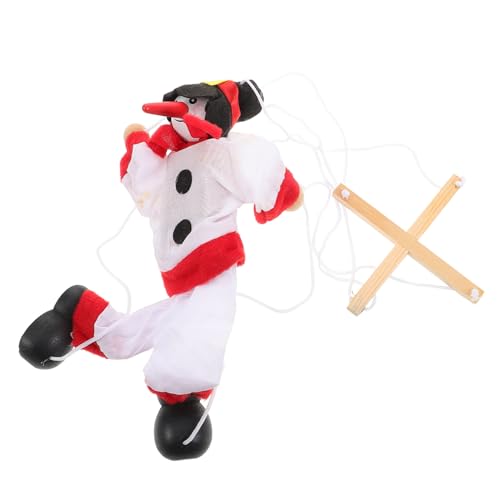 ORFOFE Weihnachtliche Schneemann Marionette aus Weichem Stoff Interaktives Eltern Junge Mädchen Kreatives Puppenspielzeug für Party und Festliche Dekoration von ORFOFE