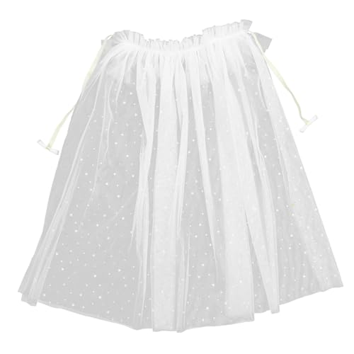 ORFOFE Weißer Umhang Cape für Mädchen Party Kostüm Cosplay Verkleidung Prinzessin Geburtstagsfeier Außenbereich von ORFOFE