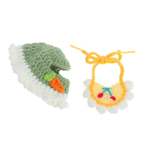 ORFOFE Wunderschöne Gewebte Mütze und Halstuch für Kuschelpuppe Stabiles Material Vielseitig Einsetzbar für Fotoshootings und Kreative Verkleidungen Kompatibel mit Labubu von ORFOFE