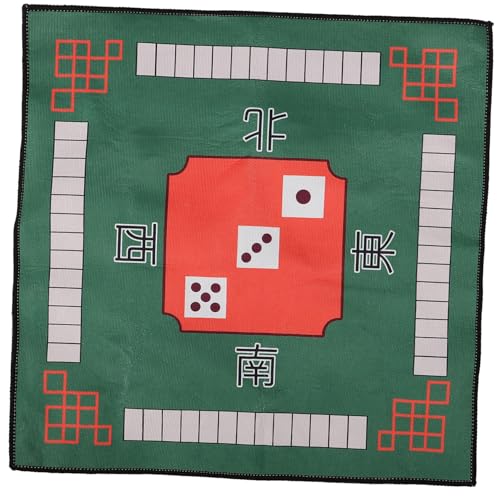 ORFOFE rutschfeste Mahjong Tischauflage Verdickte Spielmatte für Poker Brettspiele Geräuschdämpfende Verschleißfeste Tischdecke für Zuhause und Spielzimmer Grün von ORFOFE