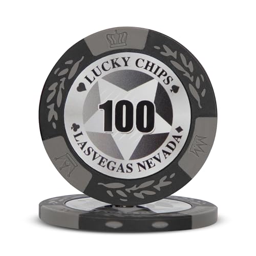 ORIENTOOLS 14g Pokerchips aus Ton, Nash Pokerchips Metalkern, 40mm Pokerchips Clay für Texas, 50 Poker-Chips mit Wert 1000 von ORIENTOOLS