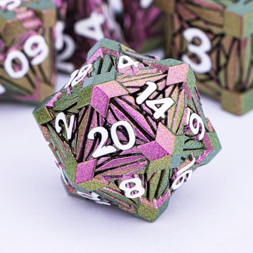 ORIFANTOU 7-teiliges DND-Würfel-Set aus Metall mit Box, Debris RPG rote D- und D-Würfel für D&D-Tischspiele, Rollenspiele, polyedrisches Würfel-Set D20, D12, D10, D8, D6, D4 ORIFANTOU 7-teiliges DND-Würfel-Set aus Metall mit Box, Debris RPG rote D- und D-Würfel für D&D-Tischspiele, Rollenspiele, polyedrisches Würfel-Set D20, D12, D10, D8, D6, D4 von ORIFANTOU