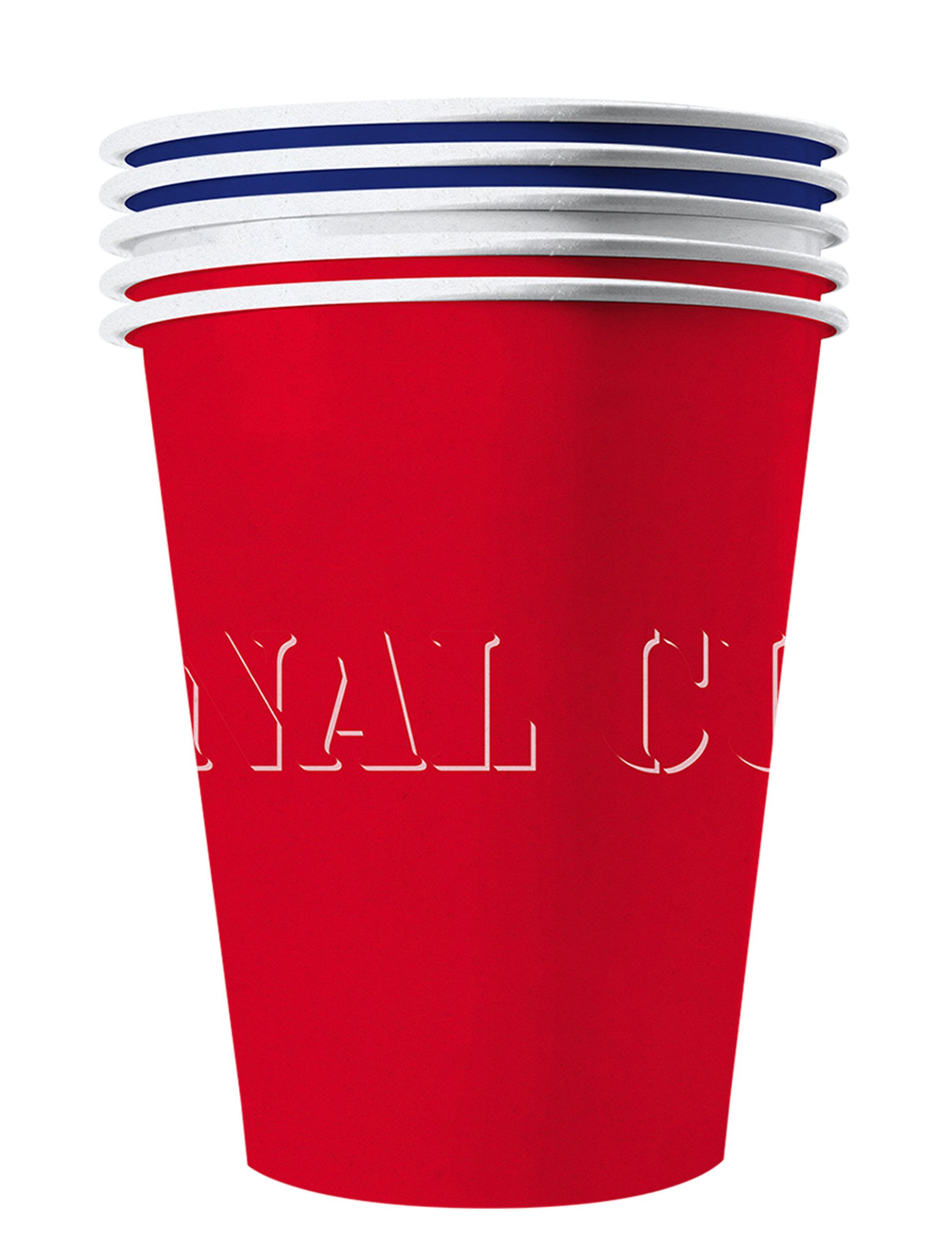 20 Partybecher Rot 53cl Karton Frankreich von ORIGINAL CUP