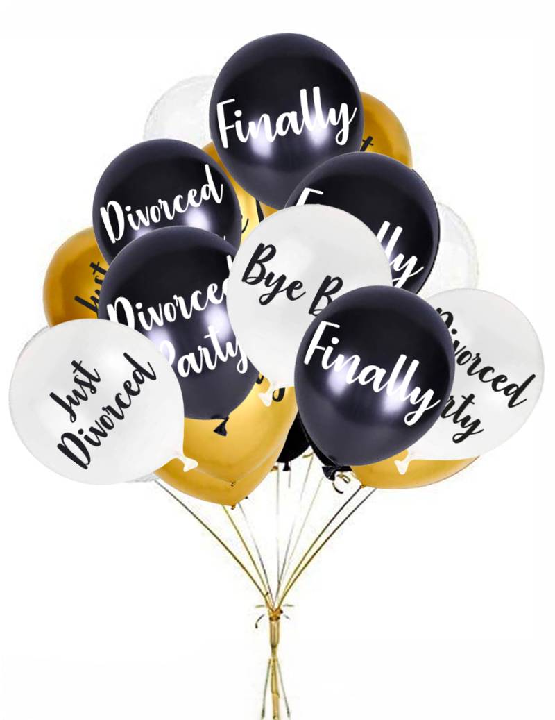 8 Latexballons Scheidungsparty von ORIGINAL CUP