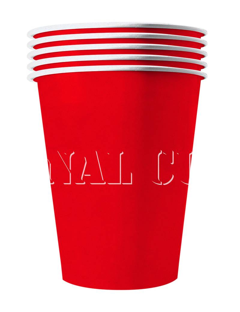 Amerikanische Trinkbecher Partydeko 20 Stück rot 250 ml von ORIGINAL CUP