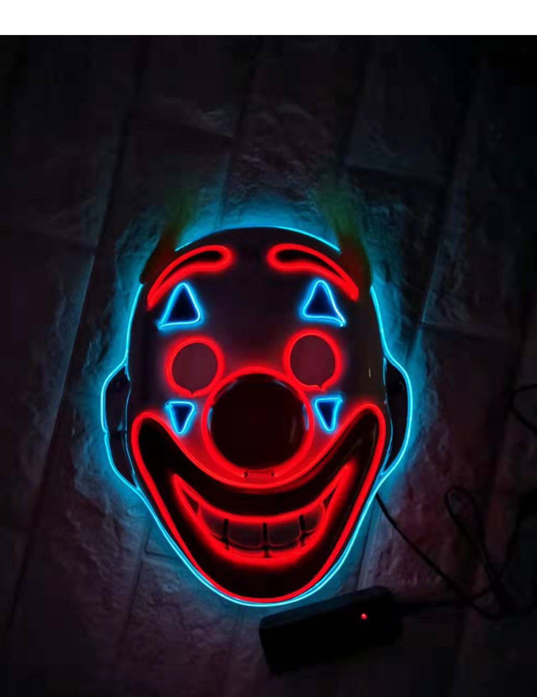 Clown-LED-Maske Halloween und Faschingsmaske bunt Clown-LED-Maske Halloween und Faschingsmaske bunt von ORIGINAL CUP