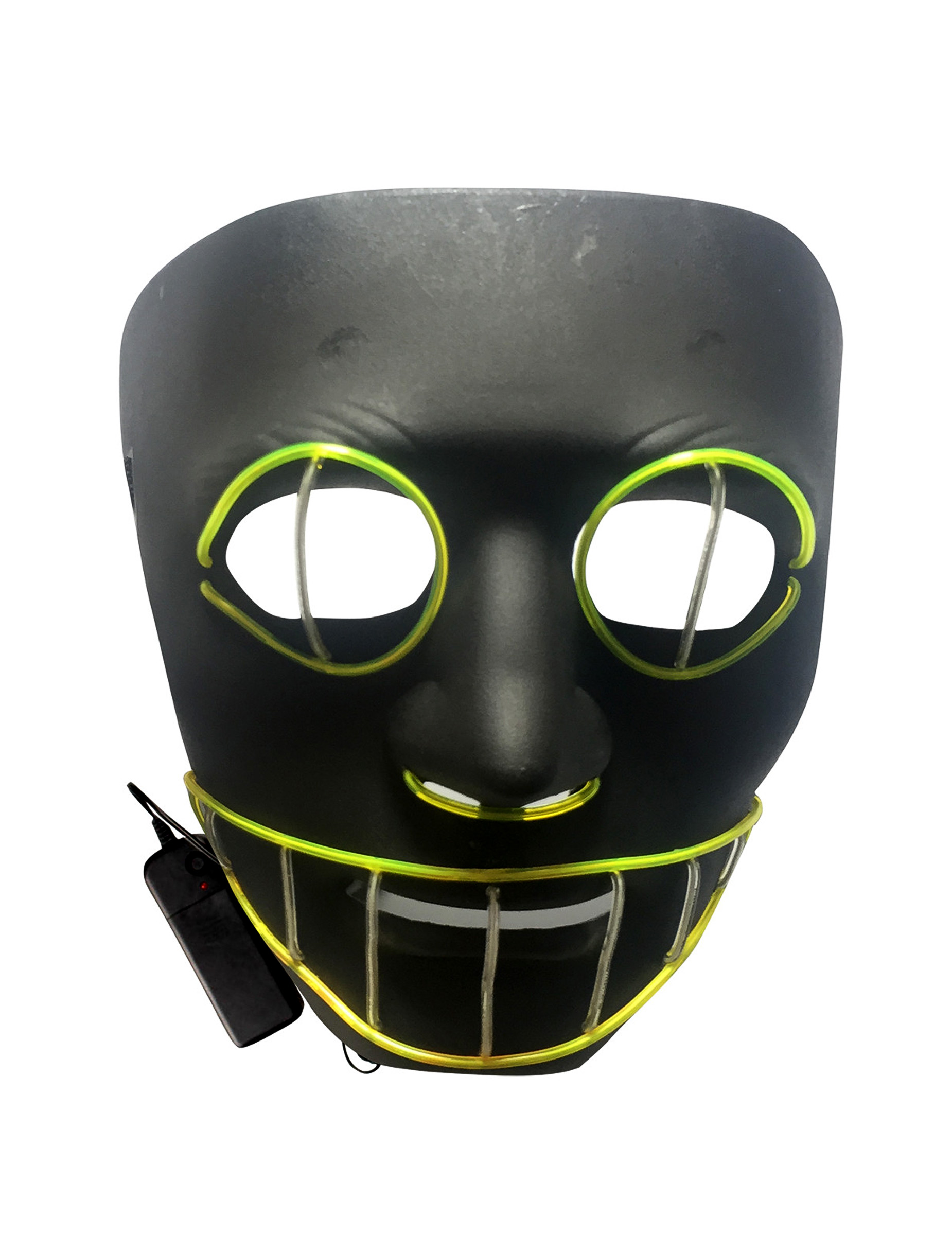 LED-Maske Halloween-Leuchtmaske grinsende Katze schwarz-grün LED-Maske Halloween-Leuchtmaske grinsende Katze schwarz-grün von ORIGINAL CUP