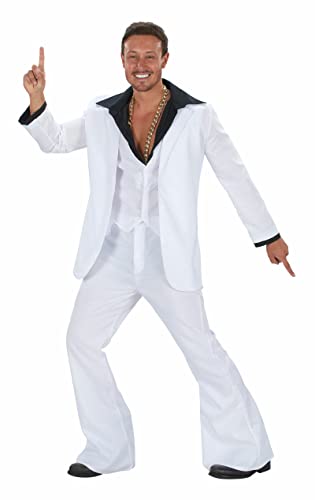 ORION COSTUMES Herren Disco Fieber 70er Jahre Musik Party Weißer Anzug Kostüme von ORION COSTUMES