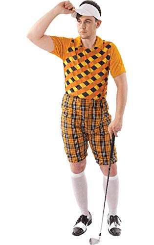 ORION COSTUMES Herren Orange Kneipenumzug GolfKostüm Junggesellenabschied Lustiges Kostüme von ORION COSTUMES