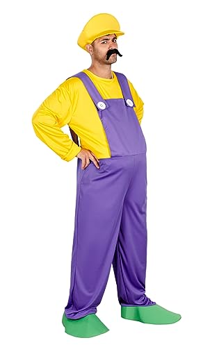 ORION COSTUMES Men's Plus Size Bad Plumber Video game Movie Fancy Dress Costume von ORION COSTUMES