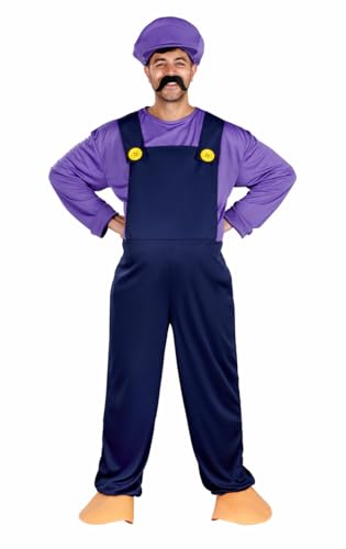 ORION COSTUMES Men's Plus Size Bad Plumber's Mate Video Game Movie Fancy Dress Costume von ORION COSTUMES