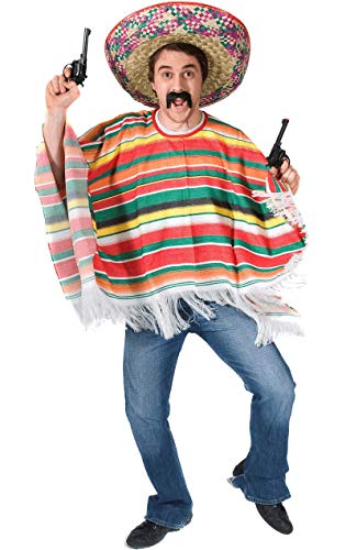 ORION COSTUMES Unisex Mexikanischer Regenbogen-Poncho Kostüm von ORION COSTUMES