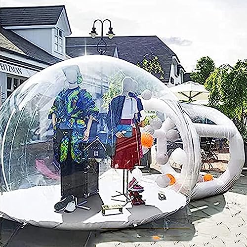 Aufblasbare Blase Haus, Aufblasbare Luftsäule Unterstützung Kanal Sicherheit Anti-Kollaps/PVC-Material Vollständig Transparent Zelt Dome Outdoor Camping/Zelt von ORJDWJ