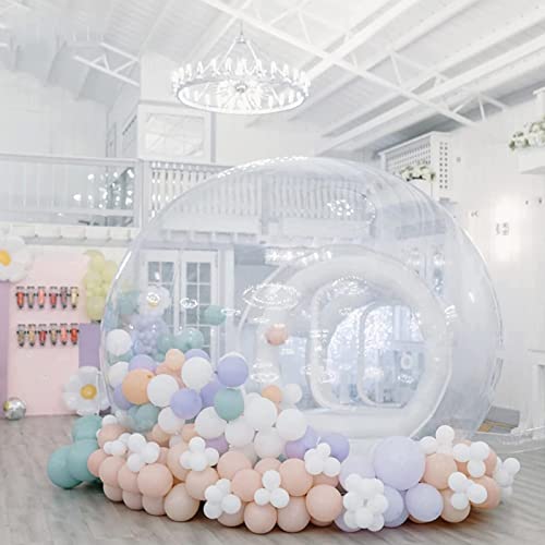 Bubble House Aufblasbarer transparenter Luftballon für Hochzeit, Party, Event, Werbung, Outdoor-Dekoration mit 750 W Ventilator, Iglu-Kuppel, 3 m von ORJDWJ