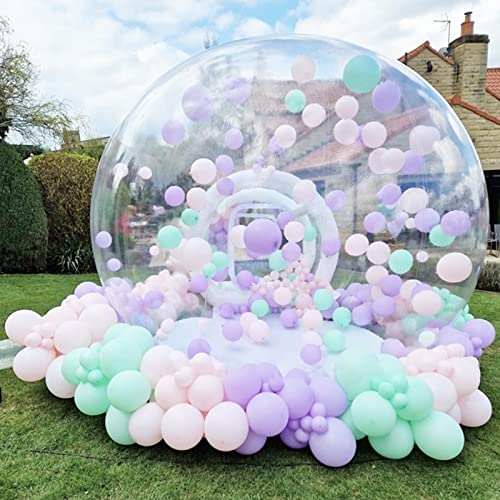 Geburtstag Party Ballon Kinder Happy House Riesige Iglu Kristall Klar Aufblasbares Bubble Zelt mit transparenter Kuppel mit 750W Gebläse 10 Fuß von ORJDWJ