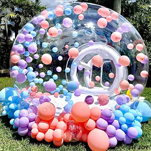 Transparentes aufblasbares Blasenhaus aus PVC für Zuhause, Hochzeitsfeier, klarer Ballon, Kinderzimmer, Camping, Outdoor-Spaß mit 750 W Gebläse, 4,5 m von ORJDWJ