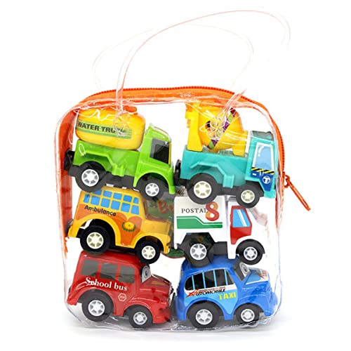 OROMYO 6PCS -Autospielzeug für Kinder Mini Sortierte Pull -Back -Fahrzeuge Spielzeug Plastik Roll Back Autos Set OROMYO 6PCS -Autospielzeug für Kinder Mini Sortierte Pull -Back -Fahrzeuge Spielzeug Plastik Roll Back Autos Set von OROMYO