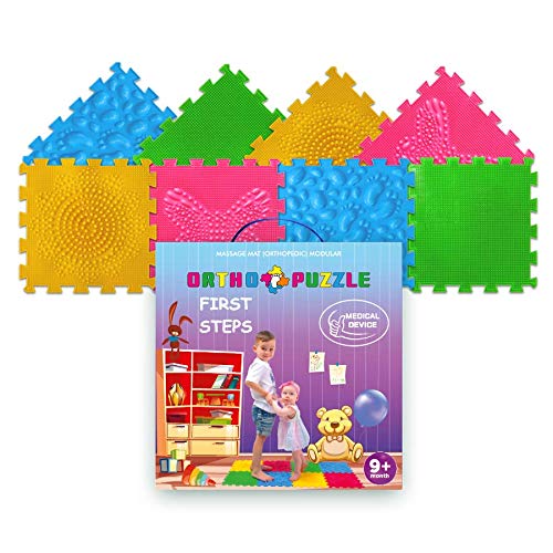 Orthopädische Puzzlematte – Orthopädische Spielmatte für Kinder mit Quadratischen und Verriegelten Puzzleteilen – Plattfuß Übungsmatte - Sichere medizinische Bauteile für Babys und Kinder Orthopädische Puzzlematte – Orthopädische Spielmatte für Kinder mit Quadratischen und Verriegelten Puzzleteilen – Plattfuß Übungsmatte - Sichere medizinische Bauteile für Babys und Kinder von ORTHOPUZZLE