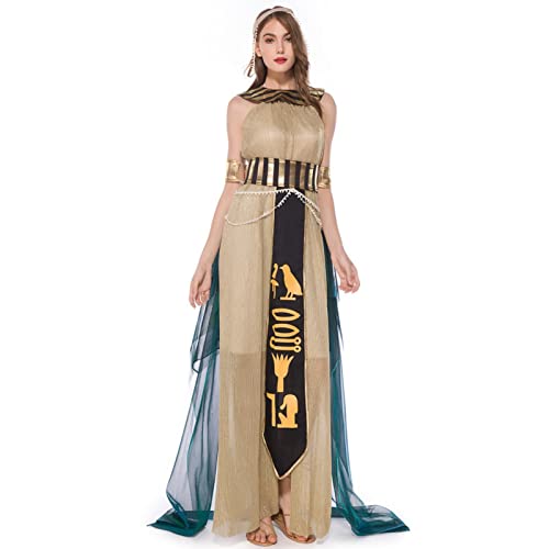 ORTUH Halloween-Kostüme Kleopatra | Kleopatra-Kostü für Damen - Ägypten-Göttin-Königin-Kleid-Halloween-Kostüme für Frauen von ORTUH
