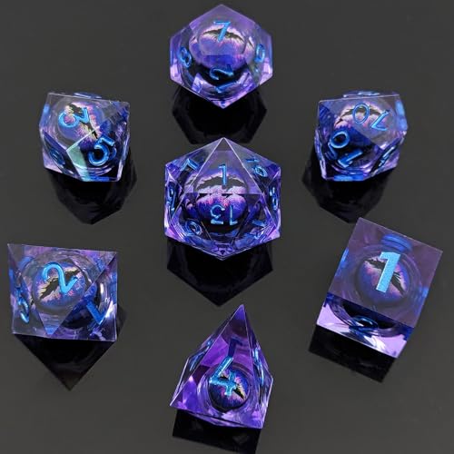 ORUZA 7 Stück Drachenauge Polyedrische Harz Spielwürfel DND Würfel Set D&D Würfel für Dungeons and Dragons RPG MTG Pathfinder Rollenspiel D4 D6 D8 D10 D% D12 D20 ORUZA 7 Stück Drachenauge Polyedrische Harz Spielwürfel DND Würfel Set D&D Würfel für Dungeons and Dragons RPG MTG Pathfinder Rollenspiel D4 D6 D8 D10 D% D12 D20 von ORUZA