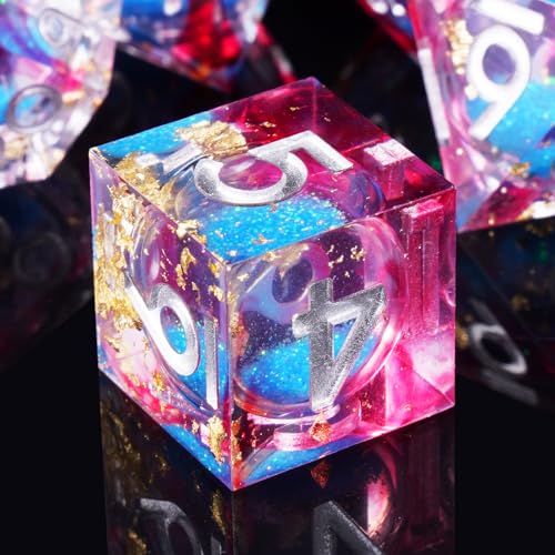 ORUZA 7 Stück Polyedrische Würfel Set Liquid Core Würfel Schmetterling D4 D6 D8 D10 D12 D20 D% DND Würfel für Dungeons and Dragons RPG MTG Pathfinder Rollenspiele Spielwürfel ORUZA 7 Stück Polyedrische Würfel Set Liquid Core Würfel Schmetterling D4 D6 D8 D10 D12 D20 D% DND Würfel für Dungeons and Dragons RPG MTG Pathfinder Rollenspiele Spielwürfel von ORUZA