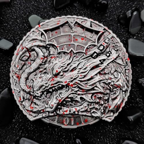 ORUZA DND Metal Roulette Spinner Würfel, 7-in-1 DND Roulette Würfelset, Drachenkopf Metallische D&D Roulette Würfel für D&D RPG MTG Warhammer 40K Sci-Fi, Krieg Thema Rollenspiel Tabletop Spiele von ORUZA