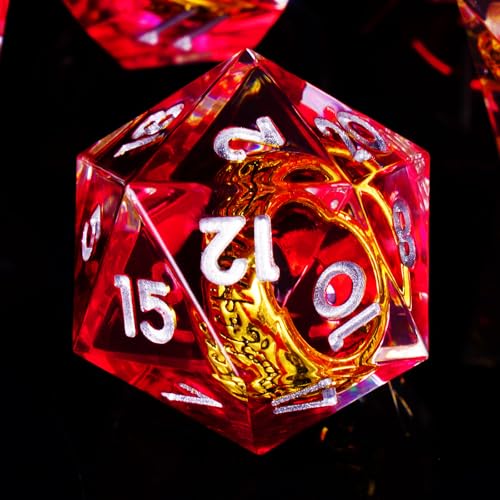 DnD-Würfel-Set, Herr des Ringes, Kunstharz, scharfe Kanten, polyedrisches D&D-Würfel-Set für Dungeons and Dragons, Rollenspiele, MTG, Rollenspiele, Würfel, D20, D12, D10, D8, D6, D4, D%, 7-teilig DnD-Würfel-Set, Herr des Ringes, Kunstharz, scharfe Kanten, polyedrisches D&D-Würfel-Set für Dungeons and Dragons, Rollenspiele, MTG, Rollenspiele, Würfel, D20, D12, D10, D8, D6, D4, D%, 7-teilig von ORUZA