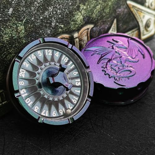 DND Roulette Würfel Spinner für DND Würfel Set, 7-in-1 Metallische Roulette Würfels für D&D RPG MTG Warhammer 40K Sci-Fi, Krieg Thema Rollenspiel Tabletop Spiele von ORUZA