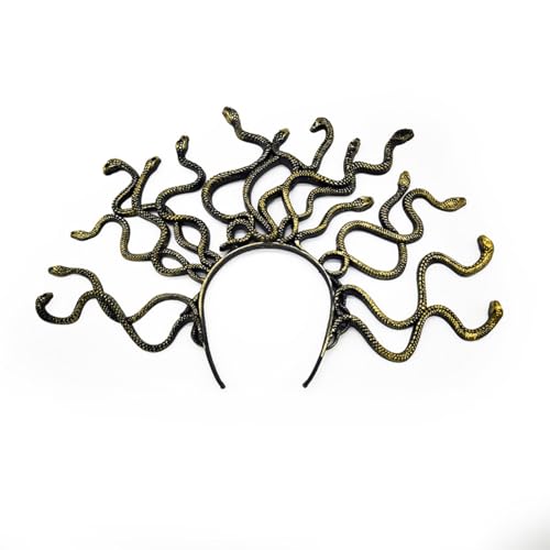 ORVCVGLB Schlangen-Stirnband - Maskerade und Halloween Cosplay Essential - Modische Uni Kopfbedeckung mit kompliziertem Schlangendesign von ORVCVGLB