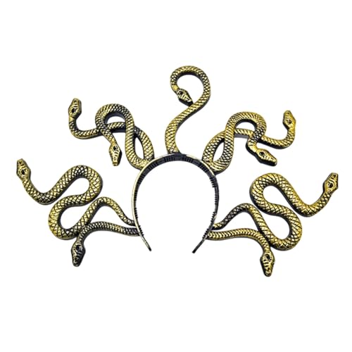 ORVCVGLB Schlangen-Stirnband - Maskerade und Halloween Cosplay Essential - Modischer Uni-Kopfschmuck mit aufwendigem Schlangen-Design von ORVCVGLB