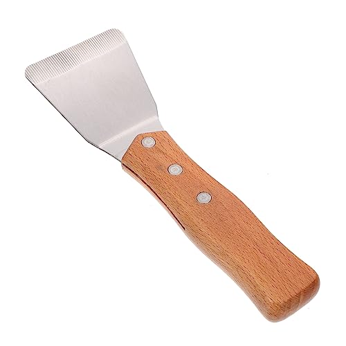 OSALADI Leichtes Grillplatten-reinigungsset Teppanyaki-kurzspatel Deckenfolienschaber von OSALADI