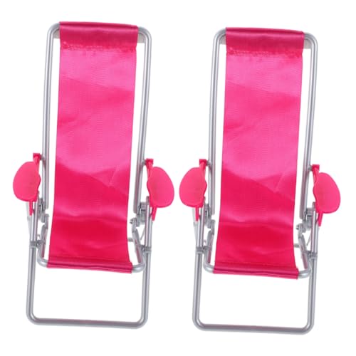 2Stücke Faltbare Strandstühle für Puppenhäuser Leichte Farbenfrohe Plastikmöbel für Dekoration DIY Feengarten Zubehör und Party Requisiten 2Stücke Faltbare Strandstühle für Puppenhäuser Leichte Farbenfrohe Plastikmöbel für Dekoration DIY Feengarten Zubehör und Party Requisiten von OSALADI