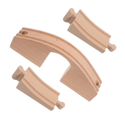 OSALADI DIY Brückenstücke für Spielzeugzüge Kompatibel mit Holzschienen und Schienenverbindern für Familienvergnügen von OSALADI
