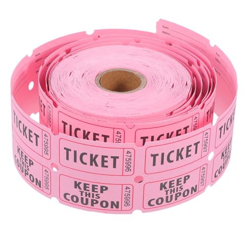 OSALADI 1 Rolle Los Tickets Veranstaltungstickets Veranstaltung Tickets Tombola-Tickets zum Ausdrucken Belohnungssystem im Klassenzimmer Partykarten doppeltes Offsetpapier Rosa OSALADI 1 Rolle Los Tickets Veranstaltungstickets Veranstaltung Tickets Tombola-Tickets zum Ausdrucken Belohnungssystem im Klassenzimmer Partykarten doppeltes Offsetpapier Rosa von OSALADI