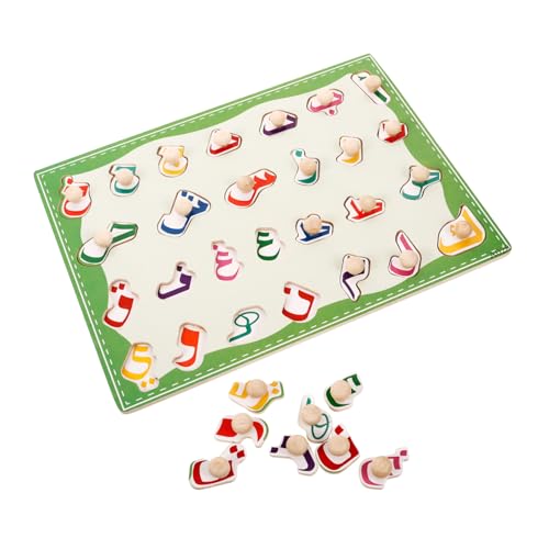 OSALADI 1 Satz Arabisches Alphabet Holzpuzzle für Lernspielzeug Konzentration und Fähigkeiten für Vorschule und Einschulung Steckspiel OSALADI 1 Satz Arabisches Alphabet Holzpuzzle für Lernspielzeug Konzentration und Fähigkeiten für Vorschule und Einschulung Steckspiel von OSALADI