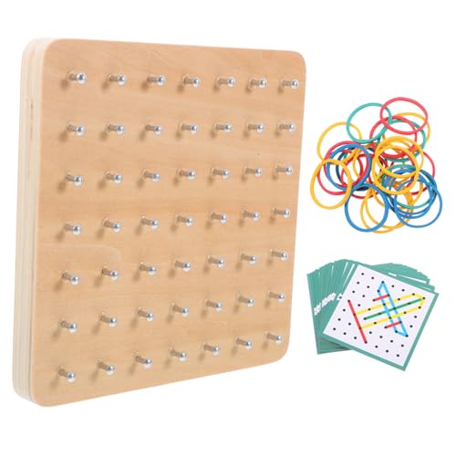 OSALADI 1 Satz Grundschule Mathematik Nagelplatte Kinderspielzeug Geoboard für frühes Lernen Geobrett Pädagogisches Geoboard- Geoboard für Kleinkinder Holz Weiß OSALADI 1 Satz Grundschule Mathematik Nagelplatte Kinderspielzeug Geoboard für frühes Lernen Geobrett Pädagogisches Geoboard- Geoboard für Kleinkinder Holz Weiß von OSALADI