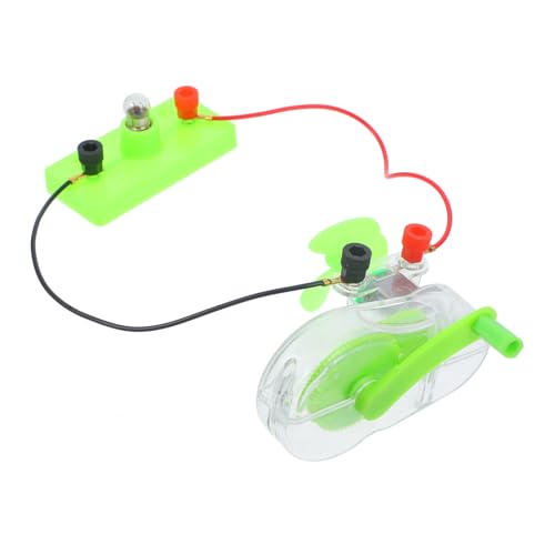 OSALADI 1 Satz Handgenerator tragbar mechanisch Stromgenerator handkurbelgenerator DIY-Generator manuelles Generator- Generator Wissenschaftsexperiment Eisen Light Green von OSALADI