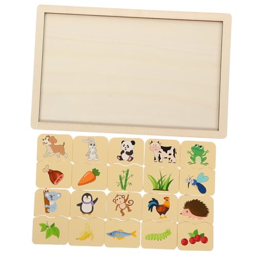 OSALADI 1 Satz Holz Puzzle für Pädagogisches Tier Paarungsspielzeug Fördert Kognitive Fähigkeiten Sicheres und Hochwertiges Holz für Frühkindliche und Gedächtnistraining OSALADI 1 Satz Holz Puzzle für Pädagogisches Tier Paarungsspielzeug Fördert Kognitive Fähigkeiten Sicheres und Hochwertiges Holz für Frühkindliche und Gedächtnistraining von OSALADI